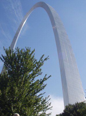This is the Gateway Arch in St. Louis, Missouri.