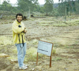 Rob - pleased as Larry - when we found Boggy Hole.