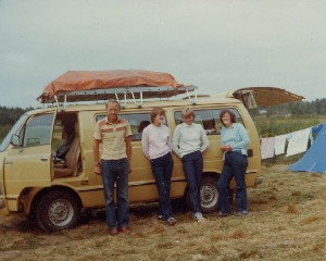 Bilen fullpakka p Bogstad Camping i Oslo.