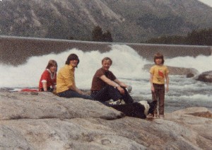 Sykkeltur til dammen p Lyland, 1979.