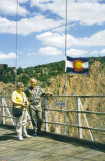 Janet og Olav p grensa til Colorado, 1998.